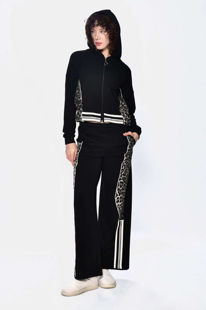 Black Set with Tiger Pattern