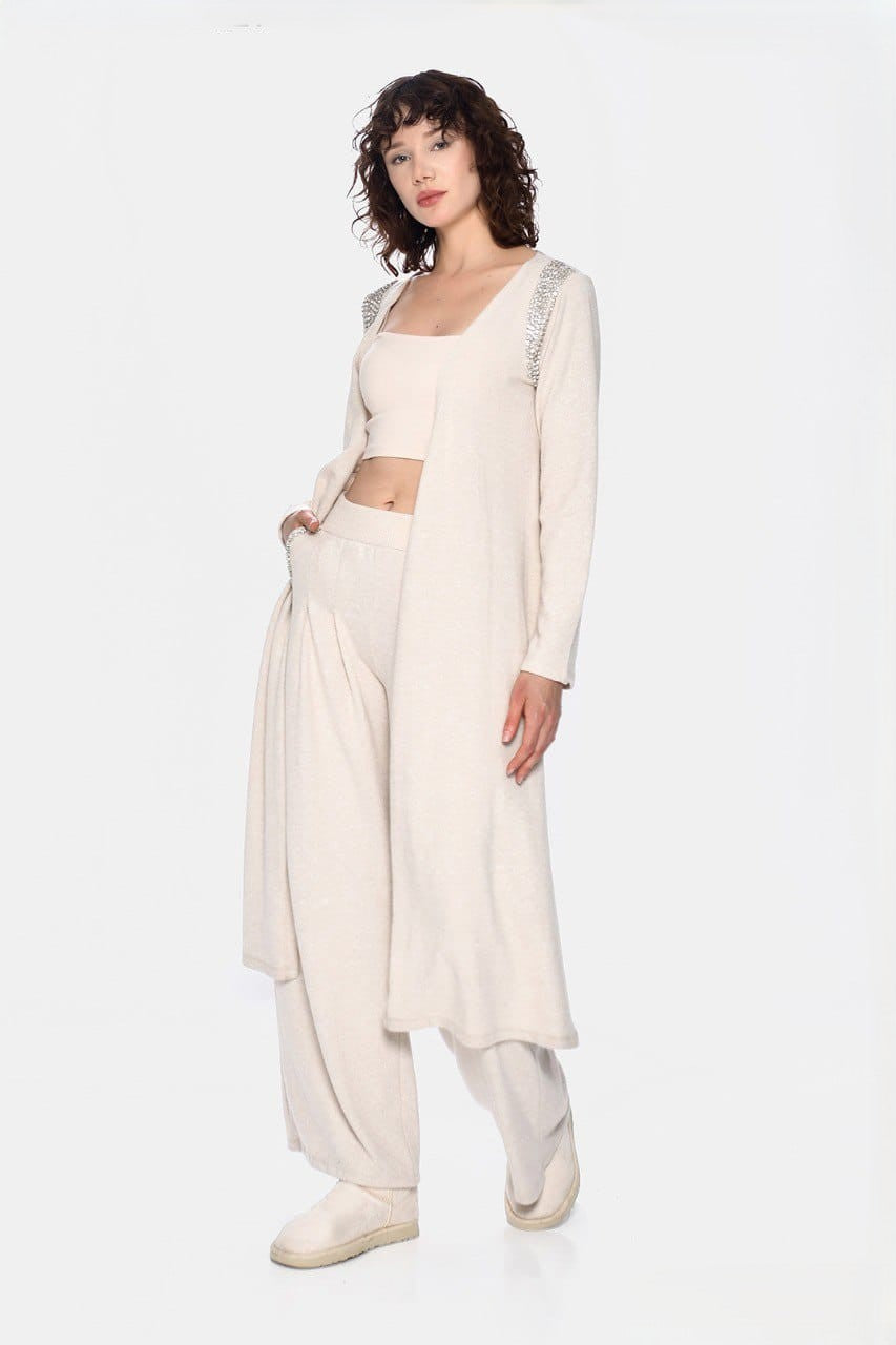 Beige Set with Strass